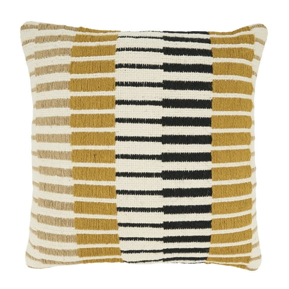 Dynamic Stripe Geometry Throw Pillow Cover