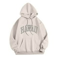 thumbnail image 3 of Hawaii Hoodies for Women Fall Winter Long Sleeve Graphic Hooded Sweatshirt with Pockets Streetwear Pullover Tops, 3 of 5