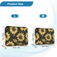 thumbnail image 4 of FORMRS 15-15.6 inch Laptop Sleeve Case Soft Carrying Quilted Computer Bag Cover, Black Sunflower Pattern, 4 of 7