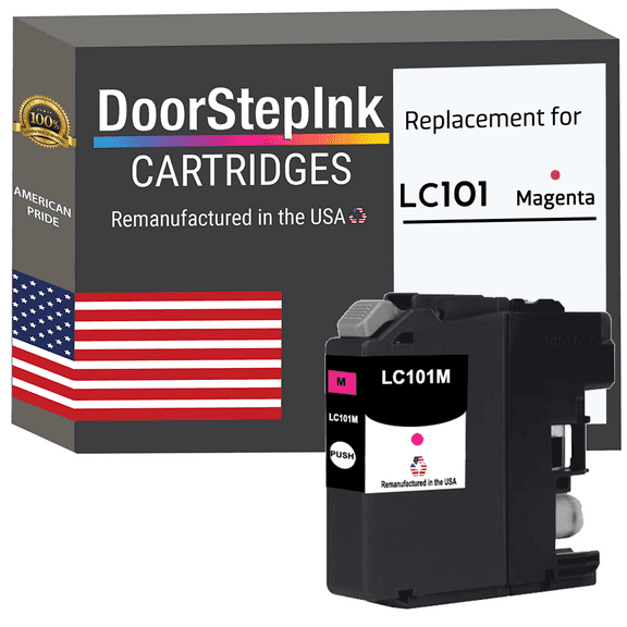 Remanufactured DoorStepInk High Yield Ink Cartridges for Brother LC101 Magenta