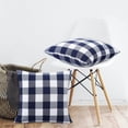 thumbnail image 2 of DSstyles Buffalo Check Plaid Throw Pillow Covers Black and White Farmhouse Outdoor Plaid Square Cotton Cushion Case for Farmhouse Home Decor Couch, Set of 2, 2 of 9