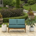 thumbnail image 3 of ARDEN Outdoor Loveseat Cushion Set, 48 x 24, Rain-Proof, Fade Resistant, Cushion Set for Couch, Bench, and Swing Alana Tile, 3 of 8
