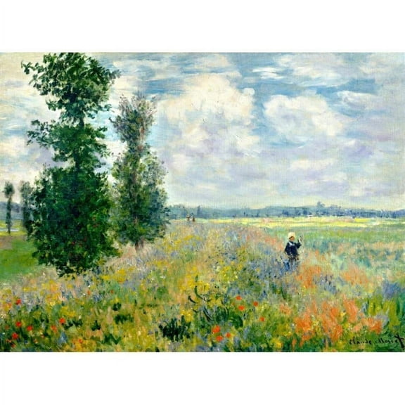 Poppy Fields – Claude Monet - Paint by Number Kit - 16"x20" (40x50cm) - DIY Acrylic Painting Home Decor
