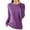 Purple, variant on tarylea Womens Tops Crew Neck Ribbed Knitted Sweater Solid Color Long Sleeve Pullover Casual Loose Fall Stretch Comfy Dailywear Tops
