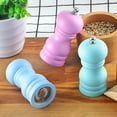 thumbnail image 3 of Visland Pepper Grinder Food Grade Rust-proof Wood Handheld Pepper Salt Condiment Grinder for Home, 3 of 7