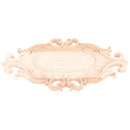 

Fireplace Decals Unpainted Frame Wood Carving Applique Furniture Decoration Door Carved