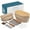 Set of 2, Oval, variant on Kook 9-Inch Round Banneton Bread Proofing Basket Set – Natural Rattan with Linen Liners