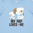 thumbnail image 4 of Inktastic My Pap Loves Me Grandson Puppy Boys Baby T-Shirt, 4 of 5