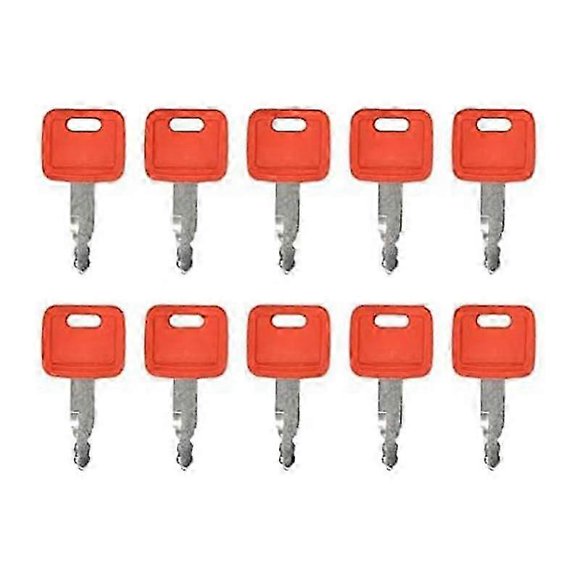 10Pcs Ignition Keys H800 Parts for Excavator Case AT194969 AT147803