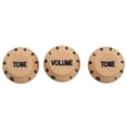 thumbnail image 2 of New Cream Dark Blue Font 3 Volume& 6 Tone Guitar Control Knobs for, 2 of 8