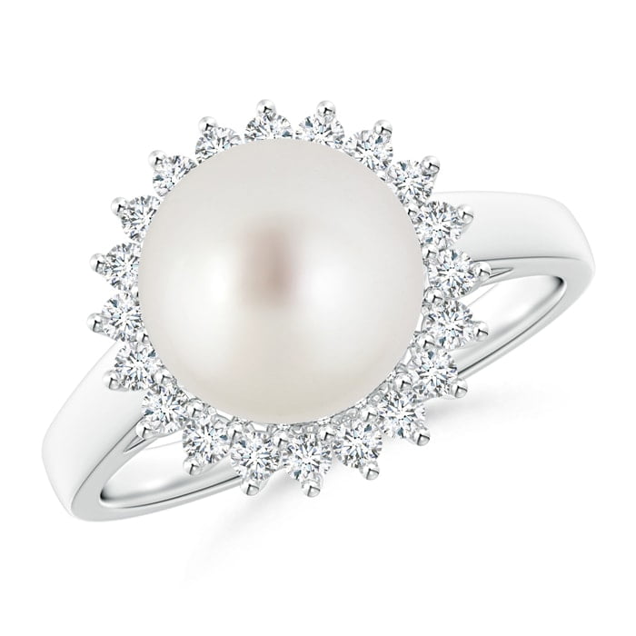 June Birthstone - Ball Shaped South Sea Cultured Pearl Vintage Ring for ...