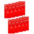 thumbnail image 1 of 10PCS Chinese New Year Red Envelopes Lucky Money Envelopes Spring Festival Red Packet for New Year Wedding (7X3.4 Inch), 1 of 7