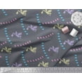 thumbnail image 3 of Soimoi Poly Georgette Fabric Small Bird,Fish & Heron Bird Decor Fabric Printed Yard 52 Inch Wide, 3 of 3