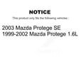 thumbnail image 2 of Transit Auto Front Disc Brake Rotors and Semi-Metallic Pads Kit for Car Mazda Protege K8S-100094, 2 of 11