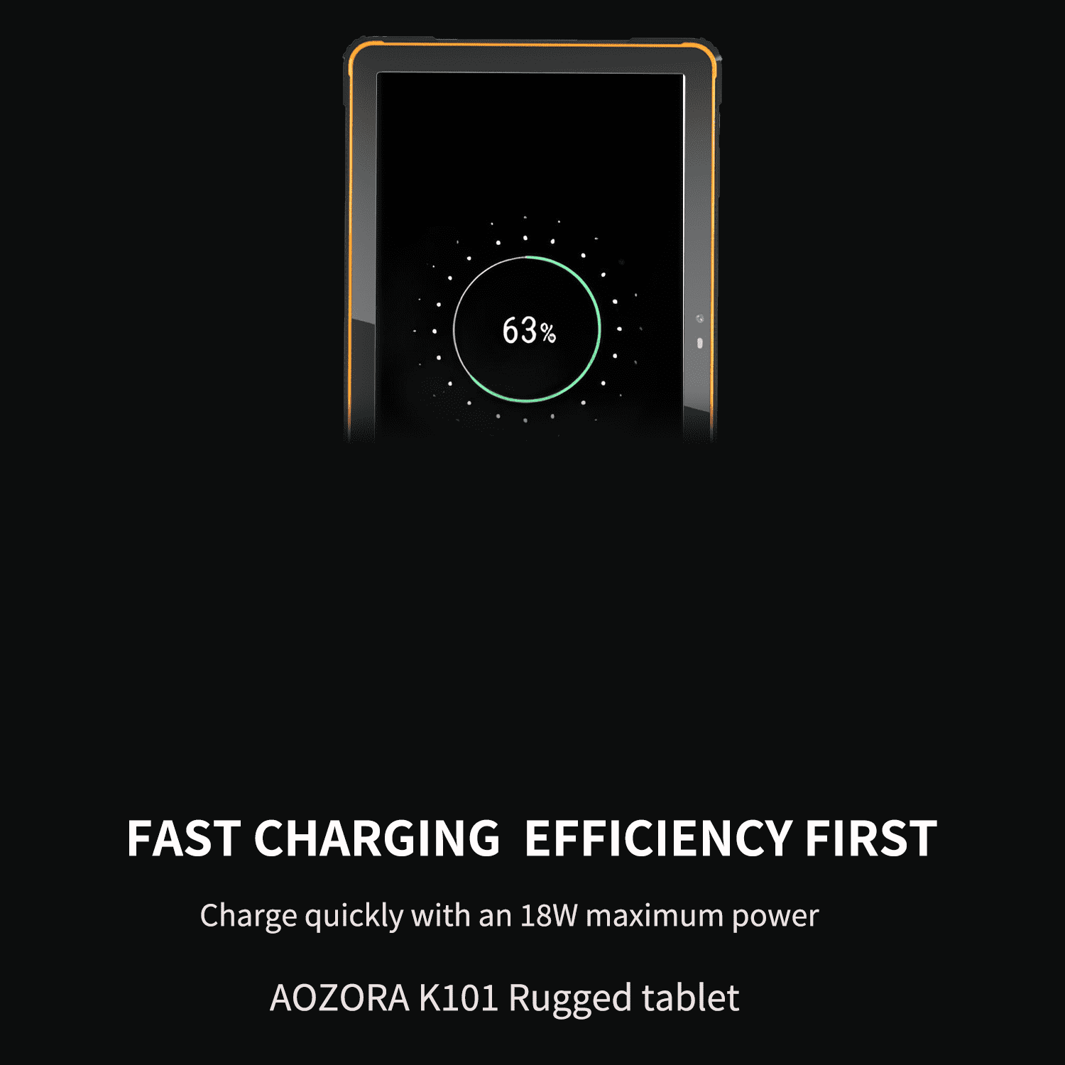 AOZORA K101 Android Rugged Tablet 10.1-inch 7000mAh Battery IP68 Octa-Core CPU Verizon Tablet