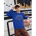thumbnail image 6 of Arshiner Toddler Boy Crewneck Graphic Sweatshirt Long Sleeve Teddy Bear Sweat Shirt Cute Pullover Top for Kid, 6 of 7