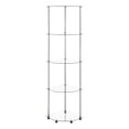 thumbnail image 3 of Designs2Go Classic Clear Glass Five-Tier Corner Tower with Stainless Steel Legs, 3 of 8