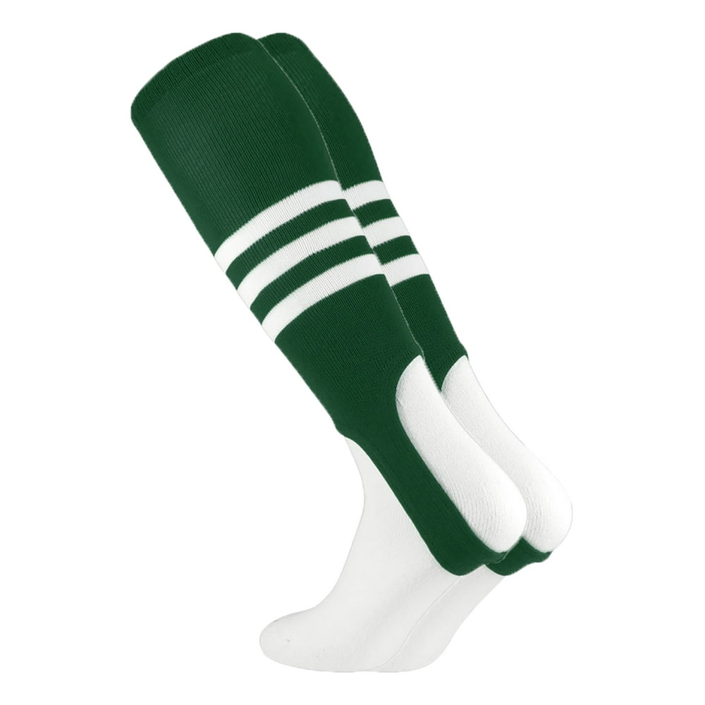MadSportsStuff Baseball Stirrups by TCK Pattern B (Dark Green/White