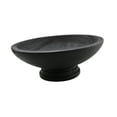 thumbnail image 3 of Cuenco de pedestal decorativo Frutero de madera Cuenco de madera para servir Cuenco de madera para desayuno negro, 3 of 9