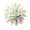 Carnation 8cm, variant on white color ceramic flower panel Hanging Decoration 3D Artificial Decor Handmade Wall Carnation 8cm