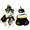 A003- Style C, variant on Pet Halloween Costumes, Cat Halloween, Witch Hat for Cats, Pet Cape, Cat Outfit, Shiny Metallic Star and Moon Design, Features Adjustable Strap for Secure Fit, Perfect for Pet