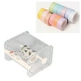 thumbnail image 4 of Washi Tape Dispenser Cutter Plastic Transparent Adhesive Tape Dispenser Office Desktop Washi Tape Holder with Cutter, 4 of 7