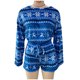 thumbnail image 4 of Puntoco-Pijamas navideños para mujer, conjuntos estampados, ropa de ocio, ropa de salón, traje, tops para el hogar + pantalones, liquidación Puntoco Puntoco-7047, 4 of 5