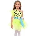 thumbnail image 2 of iiniim Kids Girls One Shoulder Dance Dress for Carnival Birthday Party Yellow 12, 2 of 6