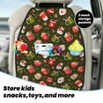 thumbnail image 5 of Fuzoiu red green coffee cup Print 2 Pack Kick Mat Back Seat Protector With 3 Storage Pockets, Universal Car Seat Back Organizer For Kids Pets, Waterproof Backseat Protector For Most Car, 5 of 8