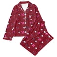 thumbnail image 3 of LILIYA Halloween 2 Piece Pajama Set, Short Sleeve Button Down Shirt and Shorts, Cute Holiday Print Sleepwear, Cozy Lounge Wear, 2026 Fashion 11-12 Years, 3 of 4