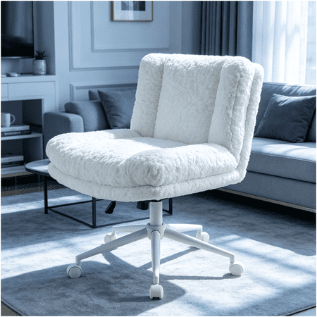 plush faux fur office chair product