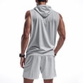 thumbnail image 5 of Two Piece Summer Casual Set for Men Short Sleeve Crewneck T Shirt and Shorts Outings Active Weekends Warm Weather Travel Black 4XL, 5 of 7