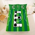 thumbnail image 5 of Erosebridal Green Football Court Print Letter E Full Size Sheets,Soccer Ball Games Bed Sheets For Kids Boys 4pcs, 5 of 6
