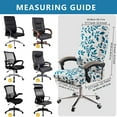 thumbnail image 6 of Computer Office Chair Cover - Split Protective & Stretchable Cloth Polyester Universal Desk Task Chair Chair Covers Stretch Rotating Chair Slipcover, 6 of 6