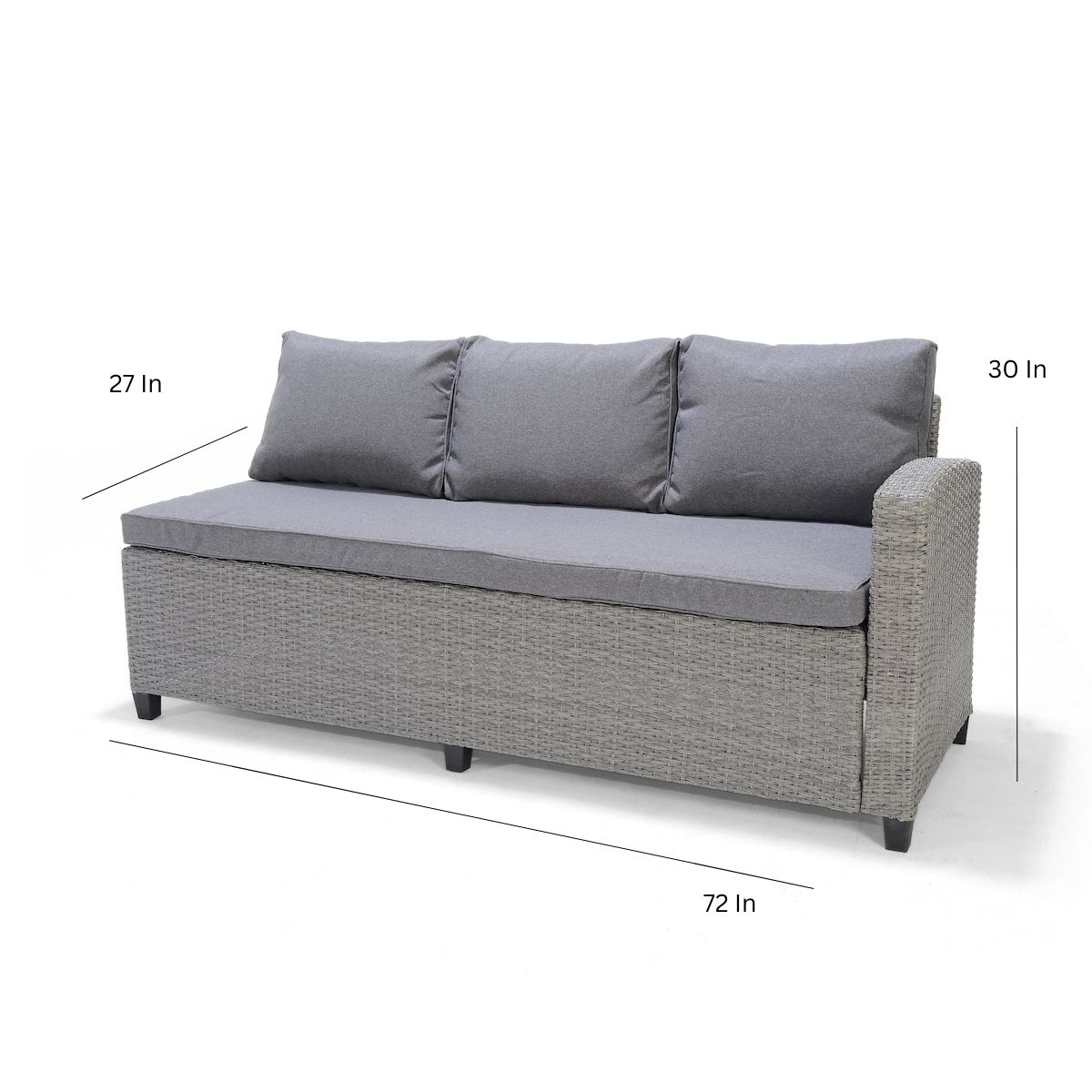 Amazonia San Galo Patio 2-Piece Conversation Set | Durable Wicker | Ideal for Indoors and Outdoors