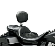 Le Pera Daddy Long Legs Stitched Black Motorcycle Seat w/Backrest (LK-957DLBR)