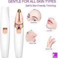 thumbnail image 4 of TUEUIO1，Facial For Women, Rechargeable Eyebrow Trimmer And Painless 2 In 1 Electric Eyebrow Razor Epilator Built-in Led Light For Li - Snngv, 4 of 5