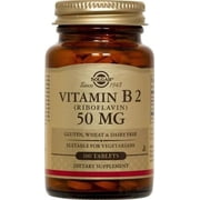 Solgar Vitamin B2 Riboflavin 50 mg - 100 Tablets