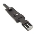 thumbnail image 2 of Bandini 20mm Mens Leather Watch Band Strap, Brown, Rectangular Shape, Biker, Wrist Cuff, 2 of 5