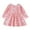Pink, variant on Toddler Girls Dresses Long Sleeve Print Casual Spring Dress Fall Clothes Size 3-4T
