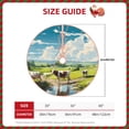 thumbnail image 2 of Fotbe Countryside Farm Cow Pattern Christmas Tree Skirt, Tree Skirts Plush Christmas Decorations, Christmas Tree Skirts Xmas Decorations Holiday Party Decor-30", 2 of 6