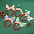 thumbnail image 3 of Yoyauz Christmas Bow Headband Christmas Bow Headband Red Green Headband Christmas Holiday Headband Cute Headband Ladies Girls Holiday Party Clothing Supplies Gifts, 3 of 5