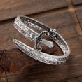 thumbnail image 4 of Creative Punk 1pc Winding Sword Shaped Bracelet | Men's Fashion Party Jewelry,Silvery, 4 of 9