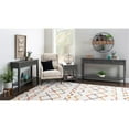 thumbnail image 3 of Pemberly Row Table Console Contemporaine Longue en Bois, Fini Gris, 3 of 17