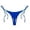 Blue, variant on MIASHUI Women's Brazilian Side Thong Bikini Swimwear Set with Tankini Top and Tied Bottom Bathing Suit Hot Pink,M