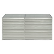 Yardsaver® 4 X 10 Ft Steel Storage Shed Pent Roof Eggshell