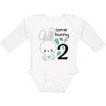 thumbnail image 3 of Inktastic Somebunny is Two-Second birthday bunny Boys or Girls Long Sleeve Baby Bodysuit, 3 of 5