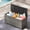 Gray, variant on Kicctian 125 Gallon Outdoor Deck Storage Box with Wheels, Heavy-Duty Waterproof PE Rattan Storage Chest, Weatherproof Patio Garden Poolside Organizer,Brown