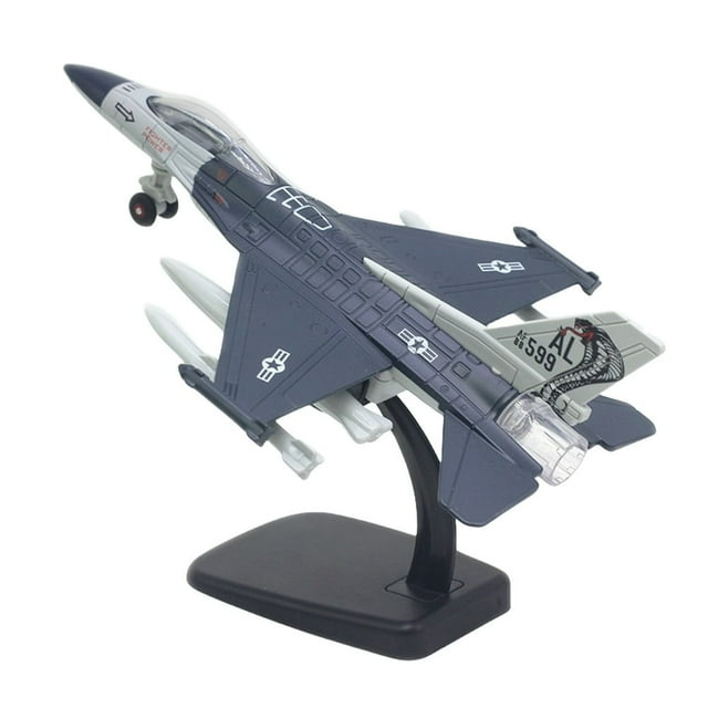Avion RC 1/72 Décoration Maison Modèle d'Avion Jouets pour Garçons Filles (Bleu Foncé)
