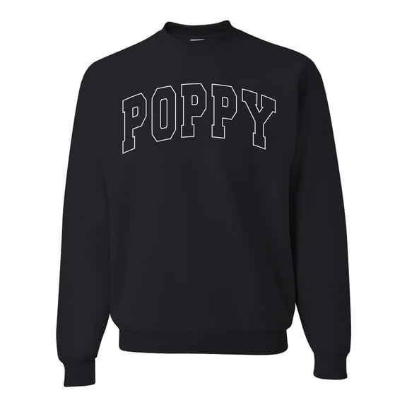 Wild Bobby POPPY Varsity Letters Unisex Crewneck Sweatshirt